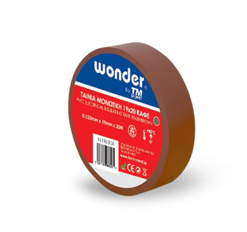 Slika Traka izolir braon WONDER 0,125x19 mm 20 m